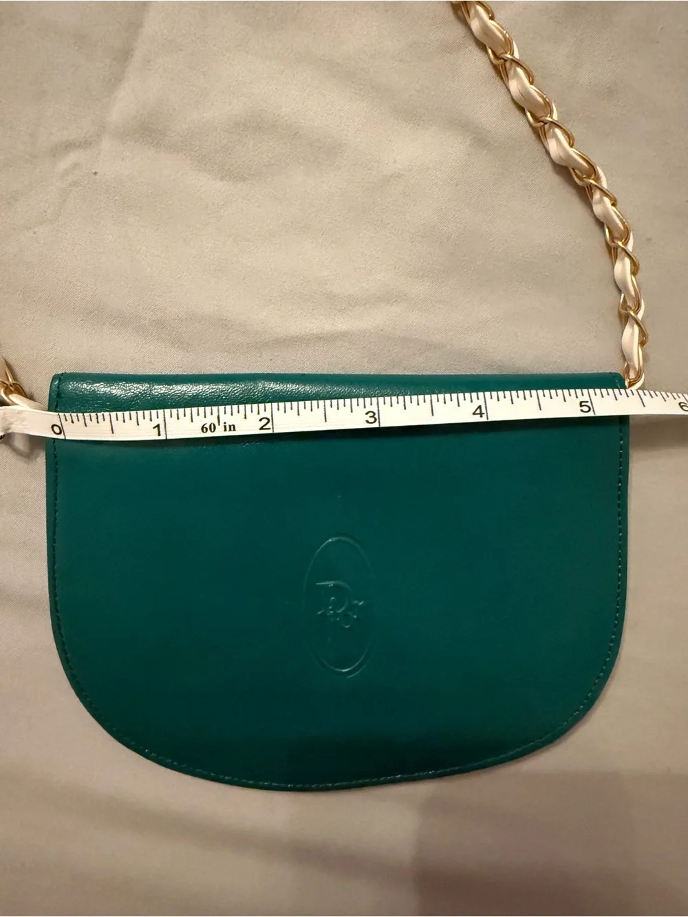 Dior Teal Leather Pouch Wallet